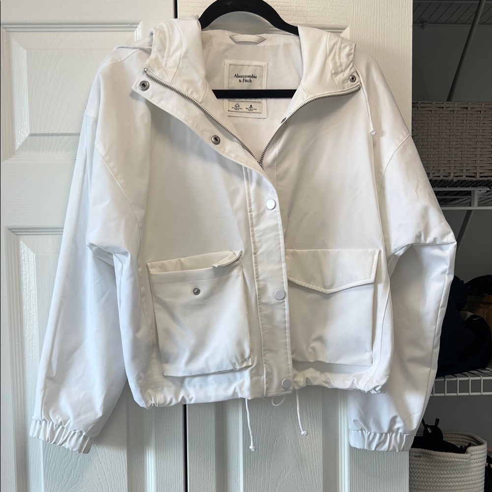 Abercrombie White Utility Jacket - image 1